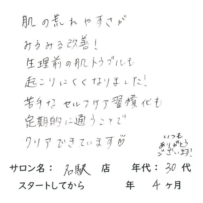 30代,女性,生理,肌トラブル,肌荒れ